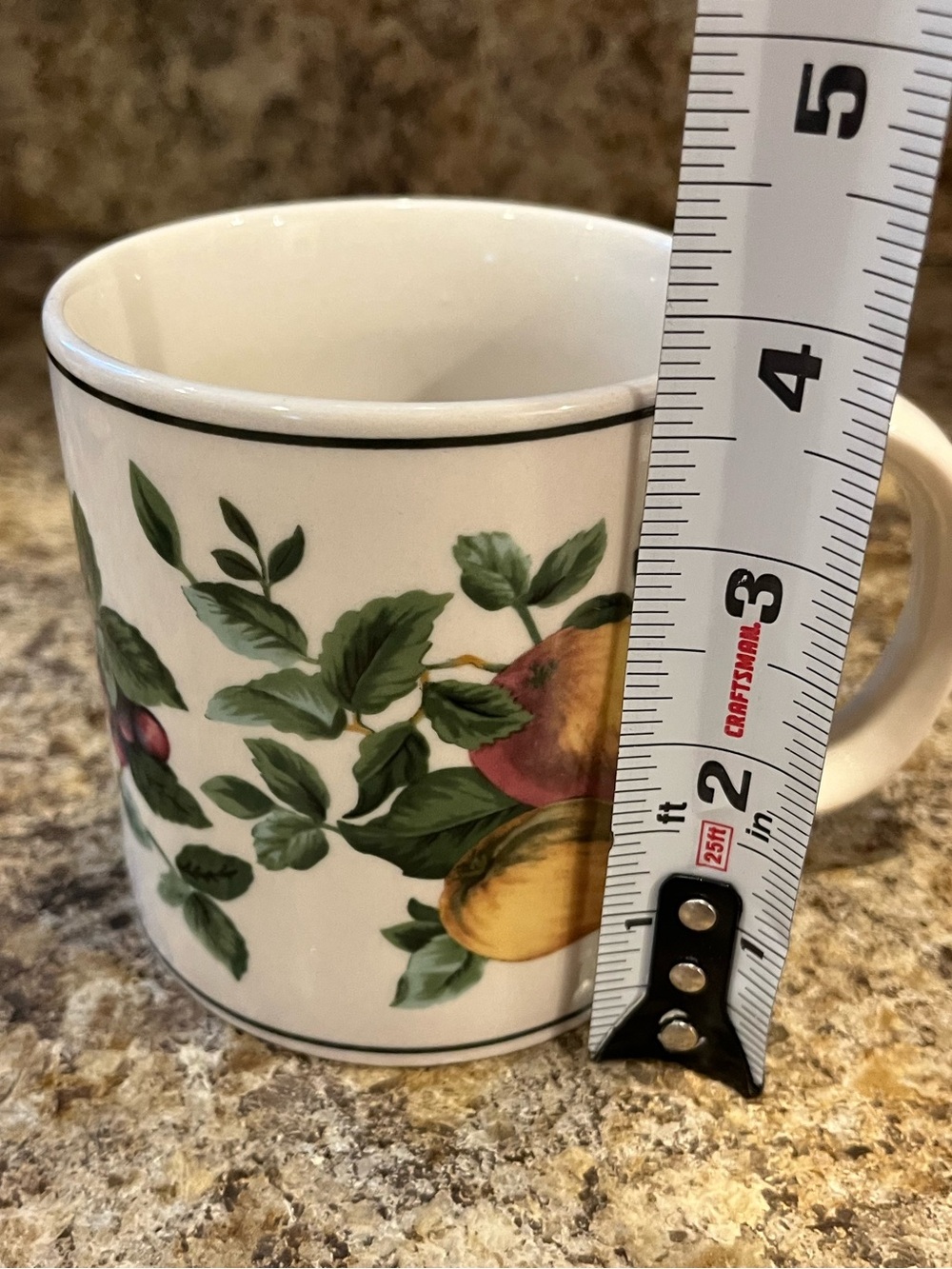 Sakura Sonoma Coffee Mugs Fruit Patterned 12 oz. set of 2 - Picture 12 of 12